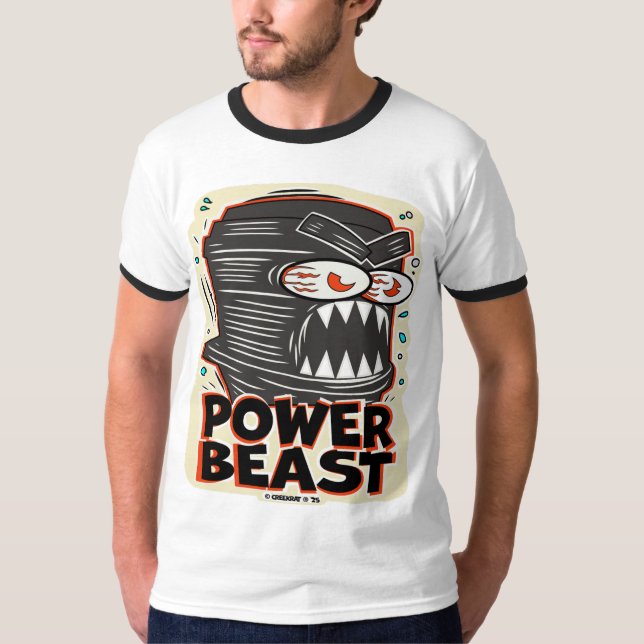 Camiseta Creekrat Cartoon Studios Bestia del Poder (Anverso)