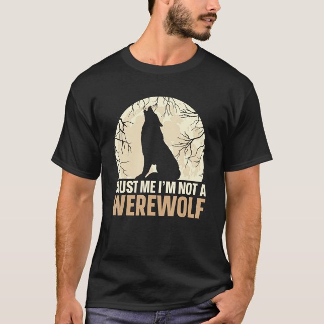 Camiseta Créeme, no soy un hombre lobo (Anverso)