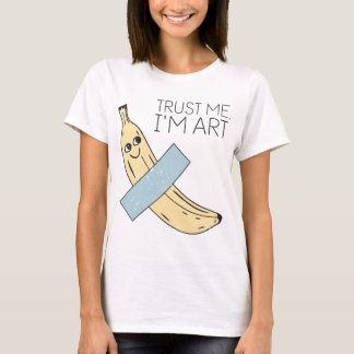 Camiseta Créeme, soy arte, banana con cinta