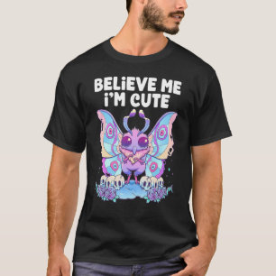 Camiseta Créeme, soy el Gótico dulce Mothman Gótico Cry