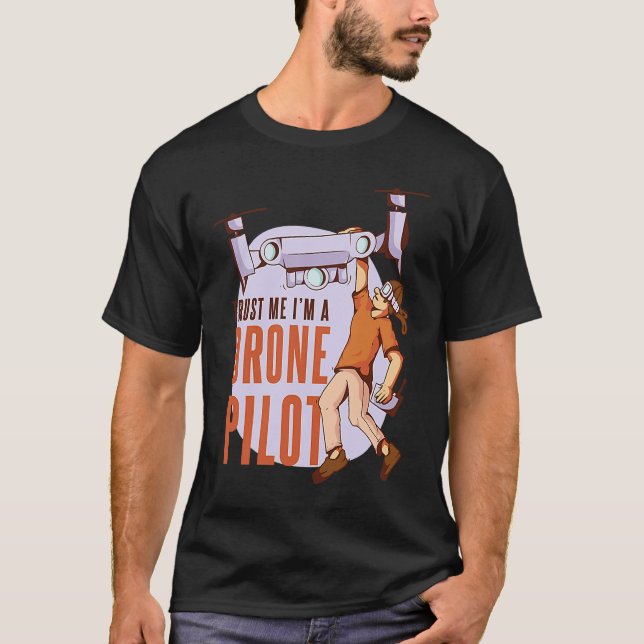 Camiseta Créeme, soy piloto de drones (Anverso)