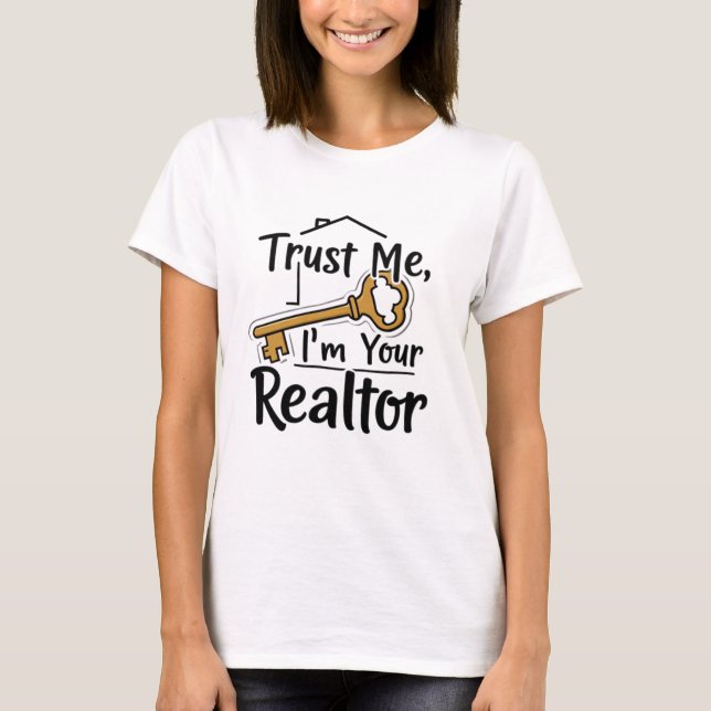 Camiseta Créeme, soy tu agente inmobiliario. (Anverso)