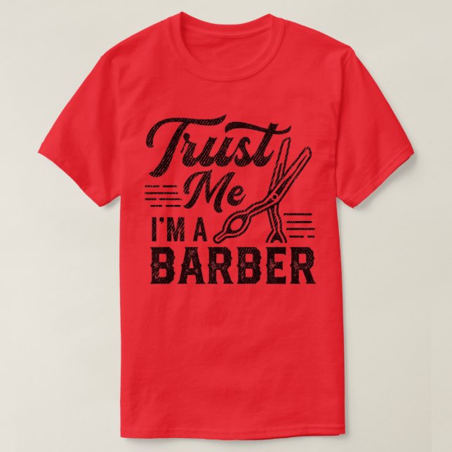Camiseta Créeme, soy un barbero 2 (Diseño del anverso)