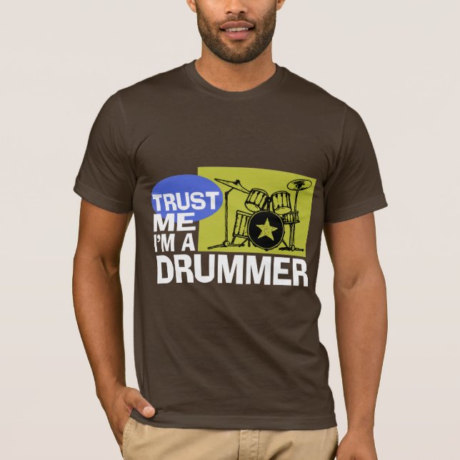Camiseta Créeme, soy un baterista (Anverso)