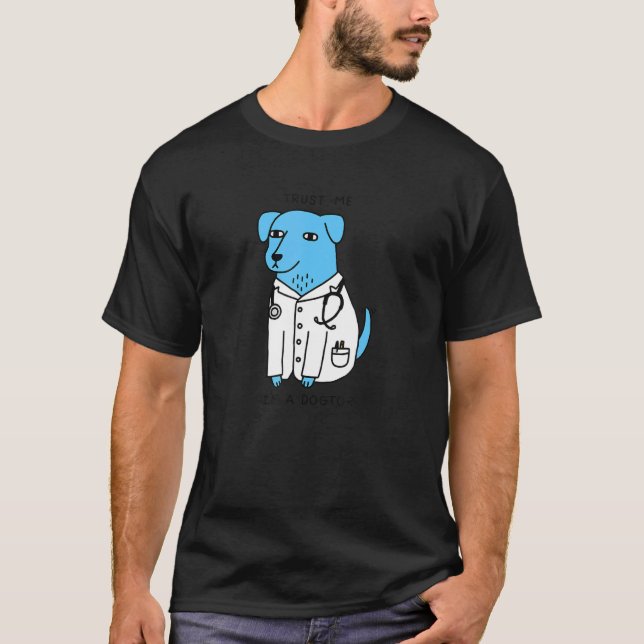 Camiseta Créeme, soy un perro azul dogtor (Anverso)