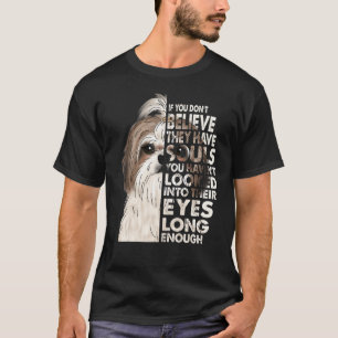Camiseta Creen Que Tienen Almas Vintage Shih Tzu Face Dog