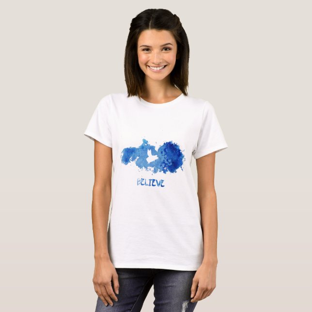 Camiseta Creencia de cerdo volador (Anverso completo)