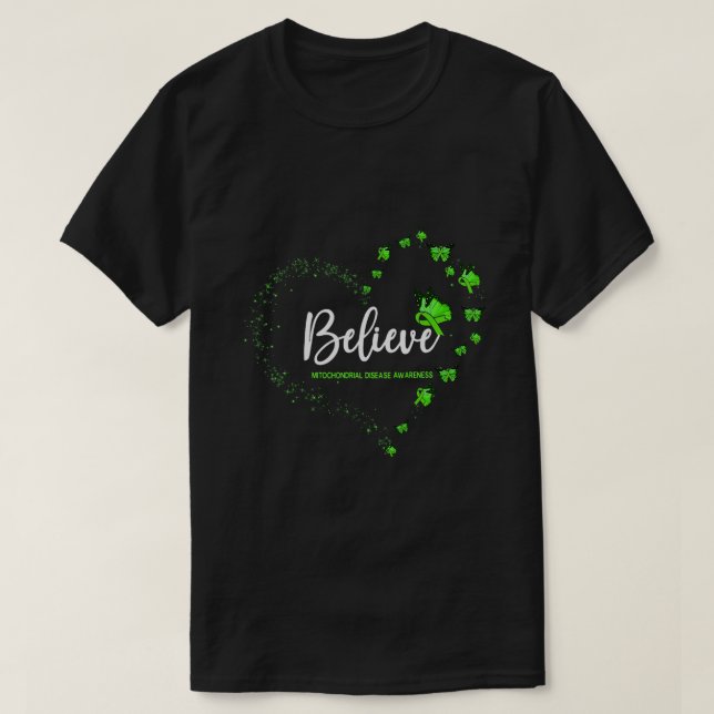 Camiseta Creencia de mariposa en la toma de conciencia sobr (Diseño del anverso)