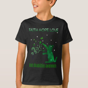 Camiseta Creencia Esperanza Amor Discapacidad Cerebral Conc