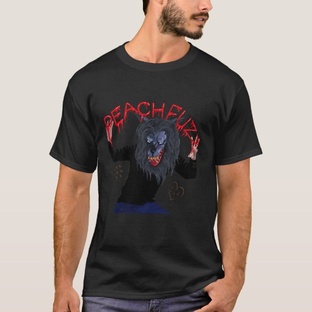 Camiseta Creep HQ Peachfuzz Werewolf Mask Pose (Anverso)