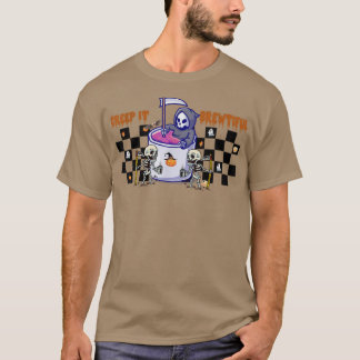 Camiseta Creep It Brewtiful Funny Coffee Day Lover G