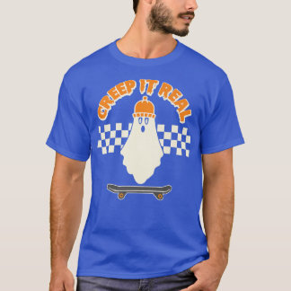 Camiseta Creep It Real Funny Skater Boy Skateboard Fu