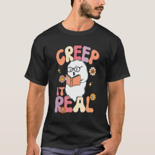 Camiseta Creep It Real Ghost Book Halloween Sweovy