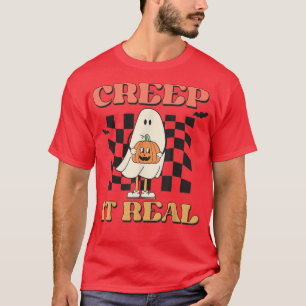 Camiseta Creep it real Ghost Boy Retro Halloween Spookee Se