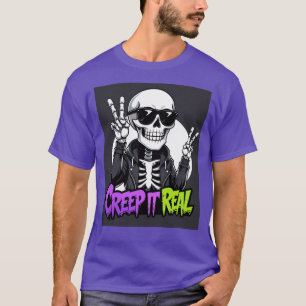 Camiseta Creep It Real - Guay Skeleton Halloween