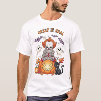 Camiseta Creep It Real Halloween Clown