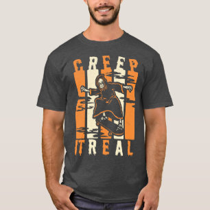 Camiseta Creep It Real Spookone Halloween Skeletboard