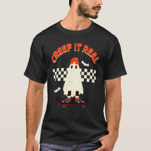 Camiseta Creep It Real Vintage Retro Halloween Fa