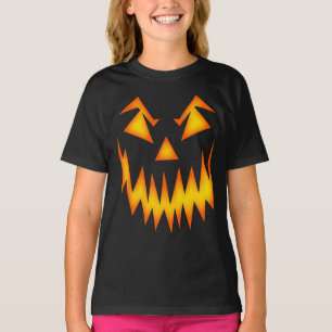 Camiseta Creepe Fun Scary Calabaza Jack O Lantern Face