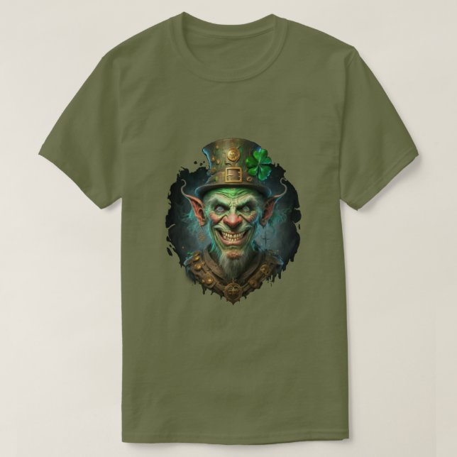 Camiseta Creepe Leprechaun (Diseño del anverso)
