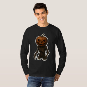Camiseta Creepe Pegatina de la calabaza de Halloween