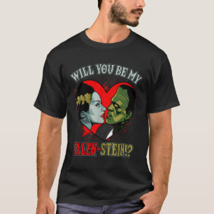 Camiseta Creepe Valentines Gift Merch Frankenstein Valen-st