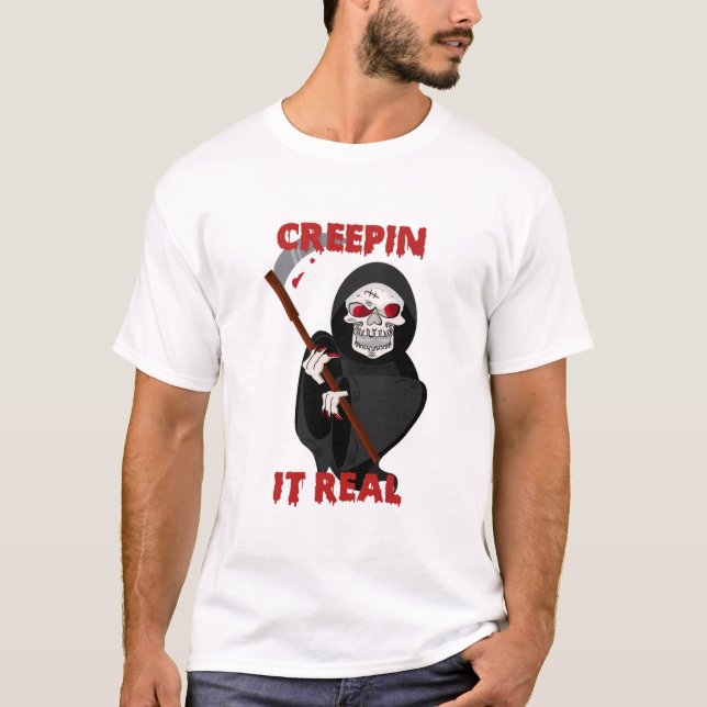 Camiseta Creepin esto pesadillas de halloween realmente ate (Anverso)