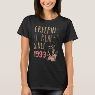 Camiseta Creepin It Real Halloween Retro 1993 Nacimiento de