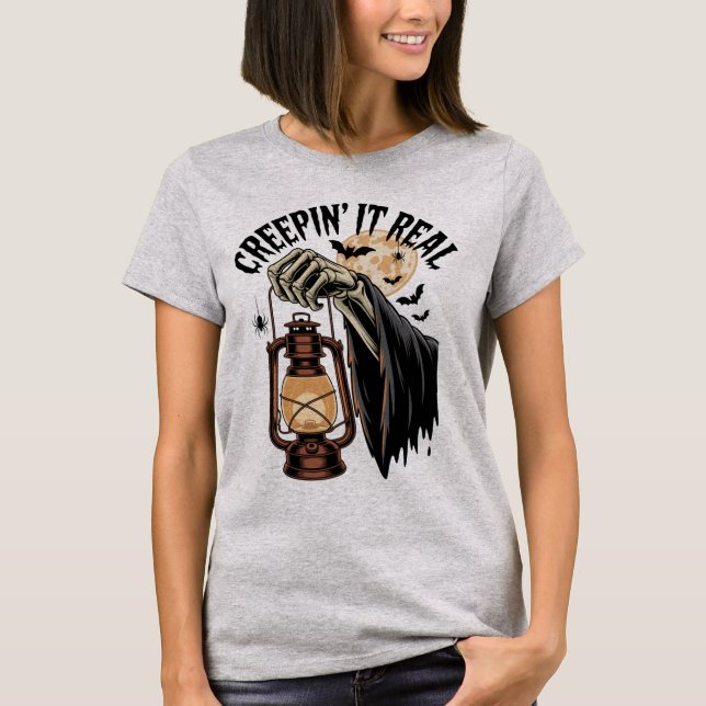 Camiseta Creepit It Real Creep It Real Halloween (Anverso)