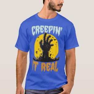 Camiseta Creepit Real Funny Halloween Zombie Pun Chiste Hu