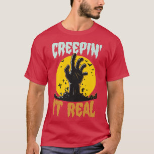Camiseta Creepit Real Funny Halloween Zombie Pun Chiste Hu