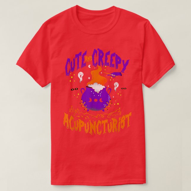Camiseta Creepy Acupuncturist - Funny Acupuncturist Hallowe (Diseño del anverso)