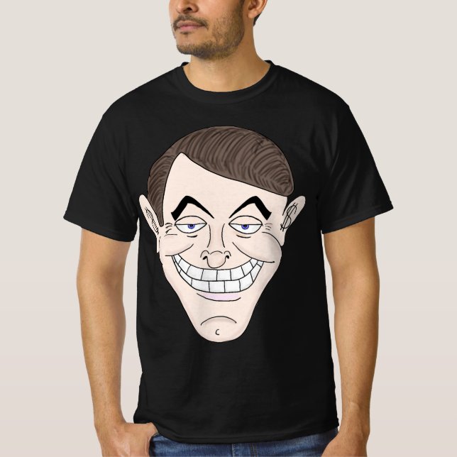 Camiseta creepy businessman with money ears (Anverso)