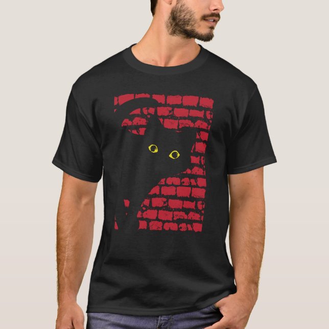 Camiseta Creepy cat (Anverso)