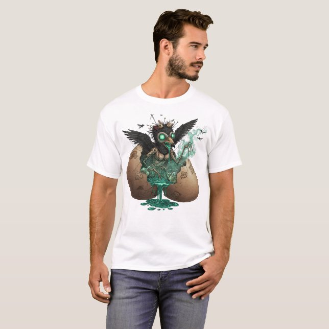 Camiseta Creepy Crow Hatchling Art  (Anverso completo)