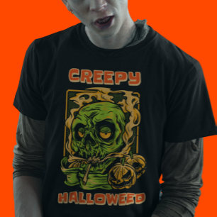 Camiseta Creepy Halloweed Funny Stoner Halloween