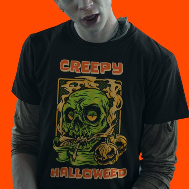 Camiseta Creepy Halloweed Funny Stoner Halloween (Subido por el creador)