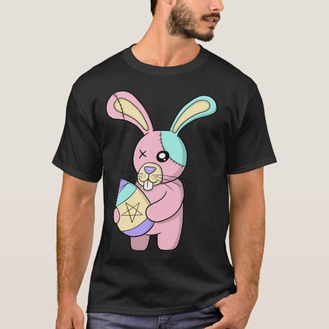 Camiseta Creepy Pastel Goth Easter Bunny Cute (Anverso)