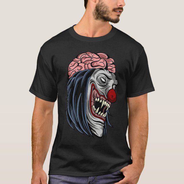Camiseta Creepy Scary Halloween Evil Zombie Clown Horror (Anverso)