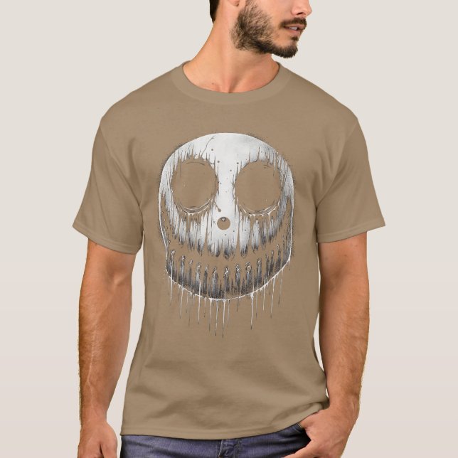 Camiseta Creepy Smile Face Horror Movie Lover girl (Anverso)