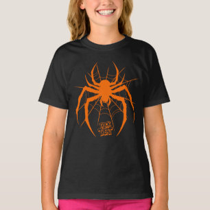 Camiseta Creepy Spider Web "Truco o trato" Halloween