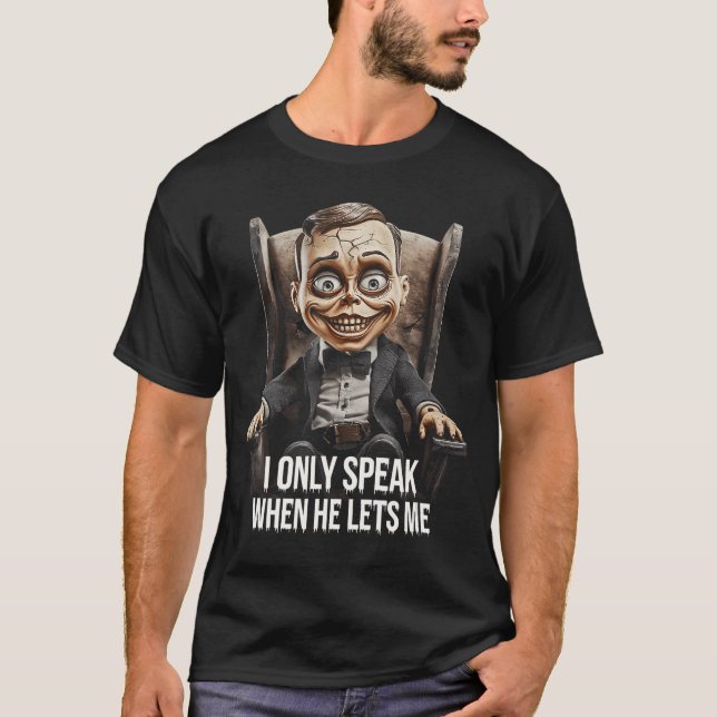 Camiseta Creepy Ventriloquist Dollee Horror Dummy Puppet Sh (Anverso)