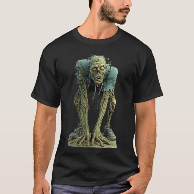 Camiseta Creepy Zombie Undead Horror Halloween Scary Monste (Anverso)