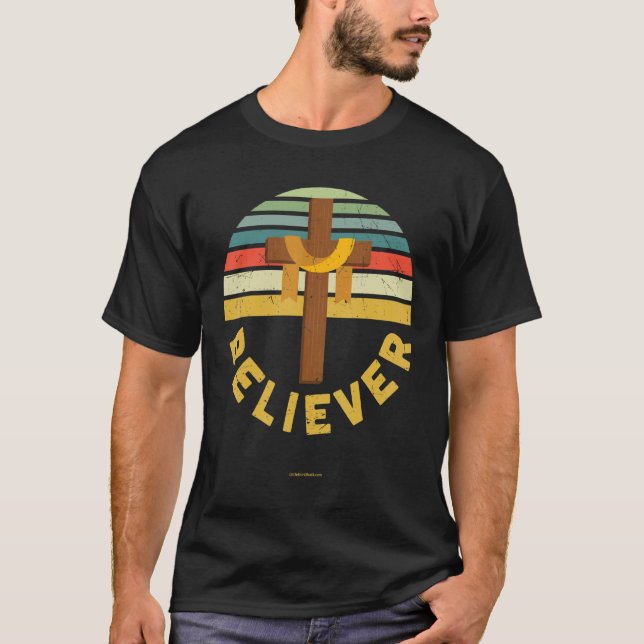 Camiseta Creer Biblia Cristiana Verse Iglesia Religiosa Ir (Anverso)