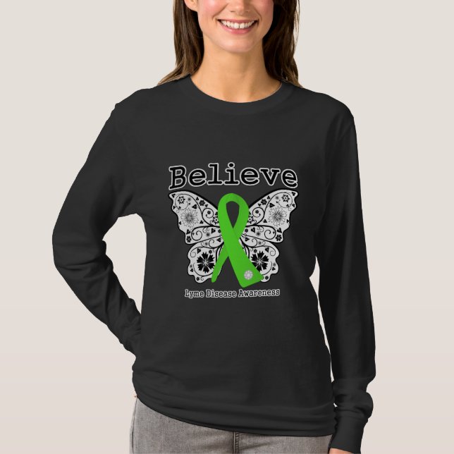 Camiseta Creer conciencia de la enfermedad de Lyme (Anverso)