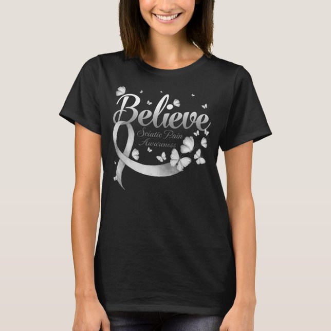 Camiseta Creer DOLOR CIÁTICO mariposa (Anverso)