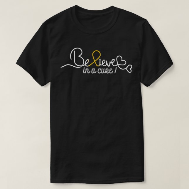 Camiseta Creer elemento de sensibilización sobre el cáncer  (Diseño del anverso)