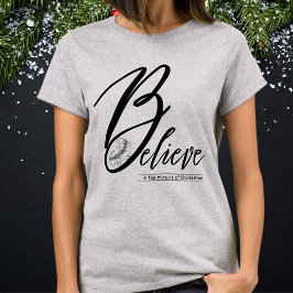Camiseta Creer En El Milagro De Los Navidades Jesús Manger