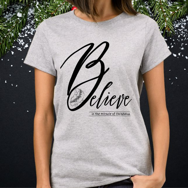 Camiseta Creer En El Milagro De Los Navidades Jesús Manger (Subido por el creador)