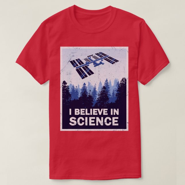 Camiseta Creer en la ciencia (Diseño del anverso)